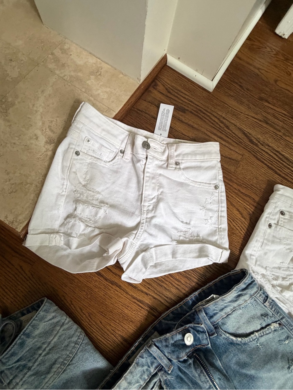 Lot of denim shorts, skirt, Size 2/small. Zara, Free People, Aeropostale. - Picture 7 of 7